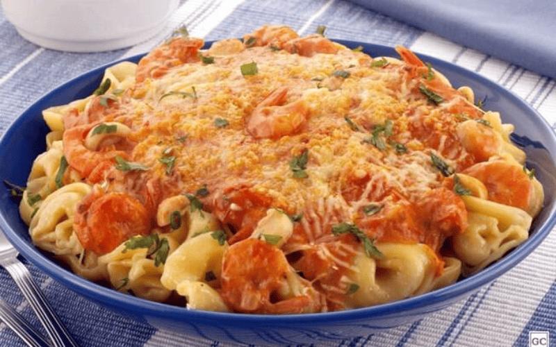 Talharim com Camarão