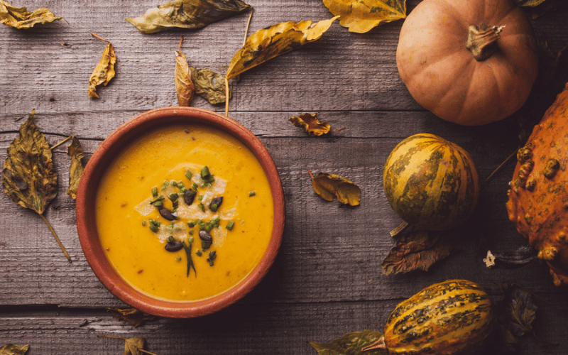 Abóbora com Gengibre e Leite de Coco Perfeito