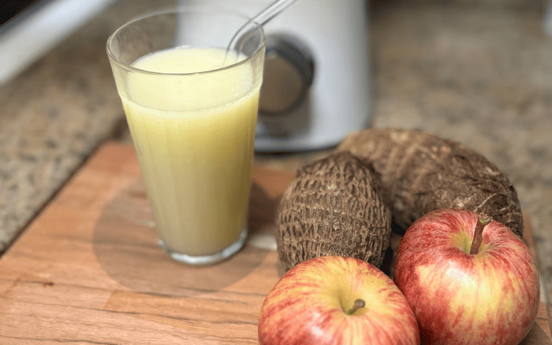Suco de Inhame com Maçã